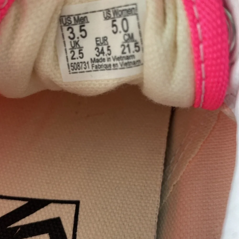 Vans Old Skool Neon Knockout Pink/True White Sneakers Skater Shoes Valentines - Picture 10 of 10